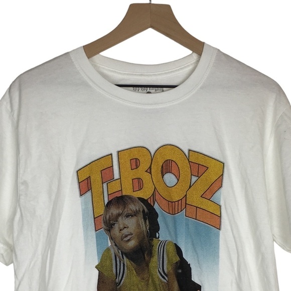 HIP HOP ROYALTY Crop Graphic Tee T Shirt T BOZ Oversized Fit Short Sleeve Large - Picture 3 of 11